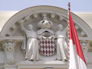 Monaco Coat of Arms and Flag