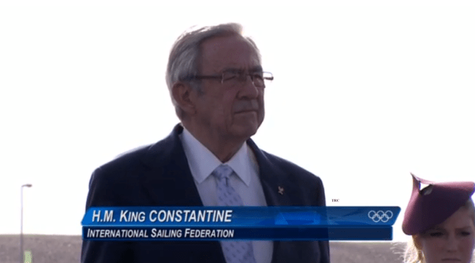 His Majesty King Constantine II of Greece Hangs Out at the Office Depot Headquarters in Florida.