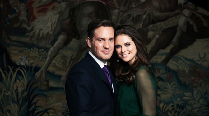 Her Royal Highness Princess Madeleine of Sweden and Mr. Christopher O’Neill in Gstaad.