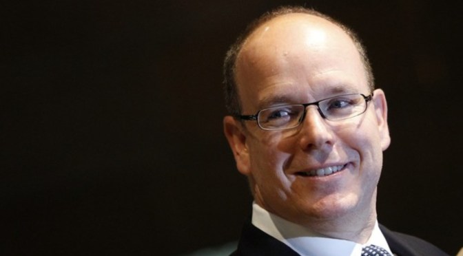 His Serene Highness Prince Albert II of Monaco in La Turbie. (VIDEO)