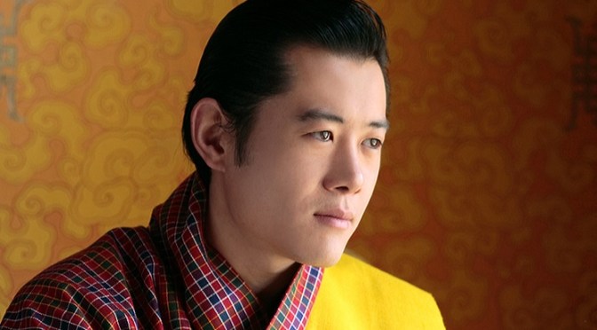 His Majesty King Jigme Khesar Namgyel Wangchuck of Bhutan Attends an Inauguration Ceremony.