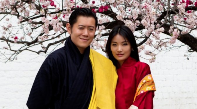 Their Majesties King Jigme Khesar Namgyel Wangchuck and Queen Jetsun of Bhutan Hold an Audience.