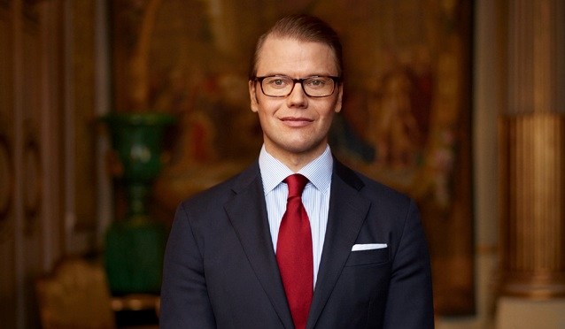 His Royal Highness Prince Daniel of Sweden Attends a Conference.