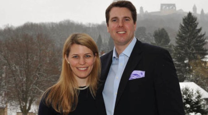 Their Highnesses Hereditary Prince Hubertus and Hereditary Princess Kelly of Saxe-Coburg and Gotha Open an Exhibition.