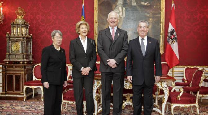 Their Serene Highnesses Prince Hans-Adam II and Princess Marie Algae of Liechtenstein Visit Vienna, Austria. Plus, Other News.(VIDEO)