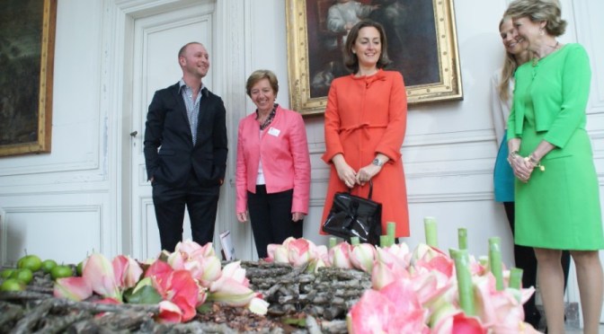 Her Royal Highness Princess Claire of Belgium Visits Château de Beloeil.