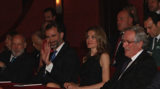 Their Royal Highnesses Prince Felipe and Princess Letizia of Asturias Watch a Performance of L’Elisir d’Amore. (VIDEO)