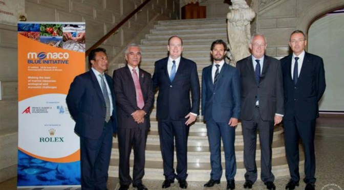 His Serene Highness Prince Albert II of Monaco Attends the 4th Edition of the Monaco Blue Initiative. (VIDEO)