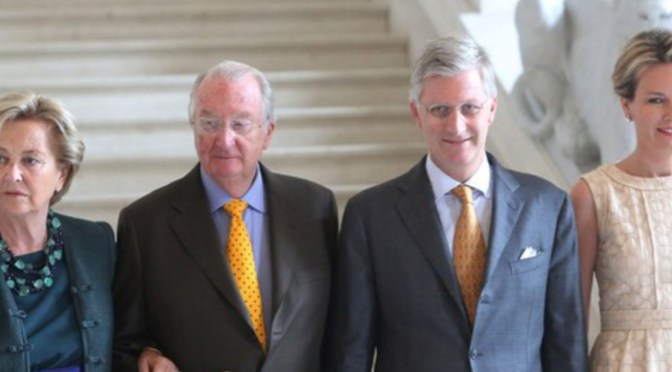 Members of the Belgian Royal Family Host a Luncheon.