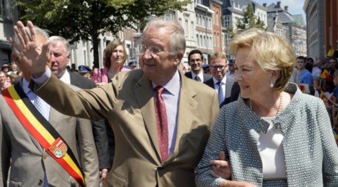 Their Majesties King Albert II and Queen Paola of Belgium Visit Eupen. (VIDEOS)