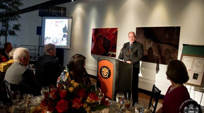 HSH Prince Albert II of Monaco Receives an Award.