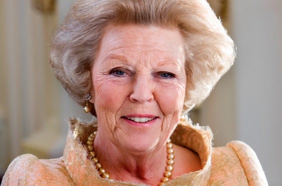 Her Royal Highness Princess Beatrix of the Netherlands Attends a Lecture in Amsterdam.