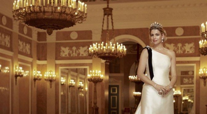 Her Majesty Queen Maxima of the Netherlands in Maassluis.