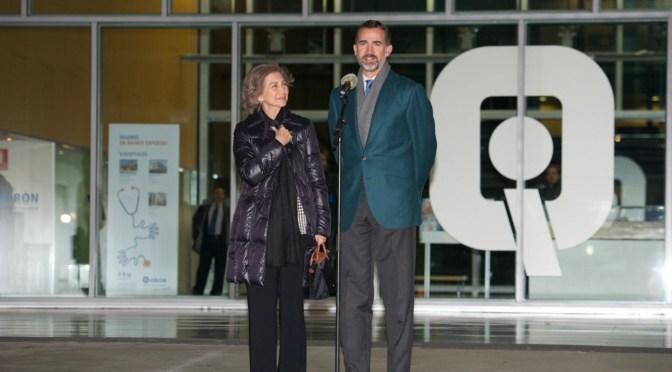 Her Majesty Queen Sofia of Spain and His Royal Highness Prince Felipe of Asturias Visit the King in the Hospital. (VIDEOS)