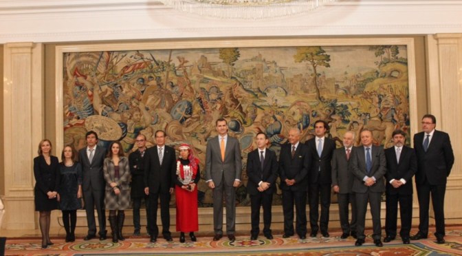 His Royal Highness Prince Felipe of Asturias Presides Over the 22nd Edition of the Premio Bartolomé de las Casas.
