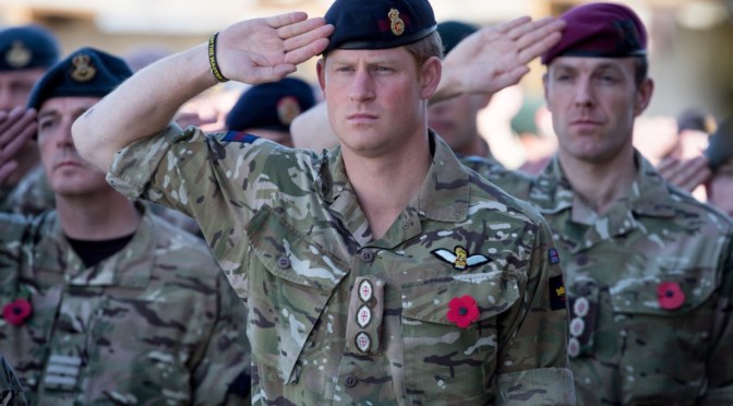 His Royal Highness Prince Harry of Wales Attends Remembrance Sunday Service in Afghanistan. (VIDEO)