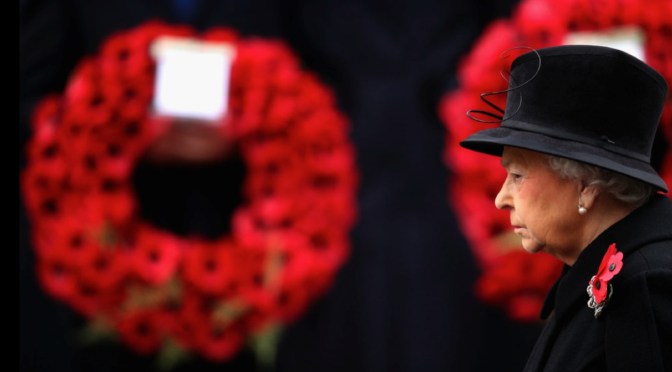 HM Queen Elizabeth II Leads Remembrance Sunday Service at the Cenotaph. (VIDEOS)