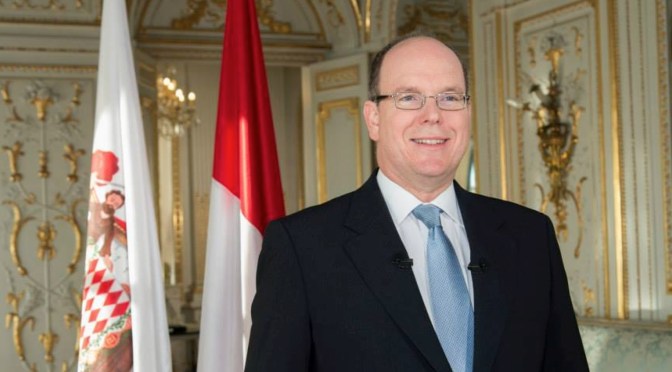 HSH Prince Albert II of Monaco Attends a Conference in Paris, France.