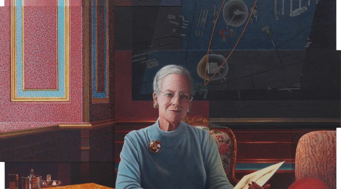 Her Majesty Queen Margrethe II of Denmark Unveils a New Portrait of Herself.