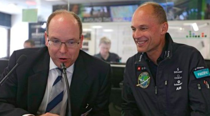 (VIDEOS) Prince Albert II Visits the Solar Impulse 2 Mission Control.  Plus, Other News.
