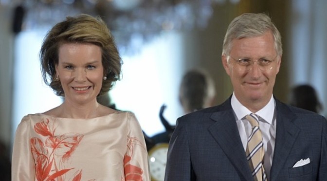 TMs King Philippe and Queen Mathilde of Belgium Attend an Award Ceremony.