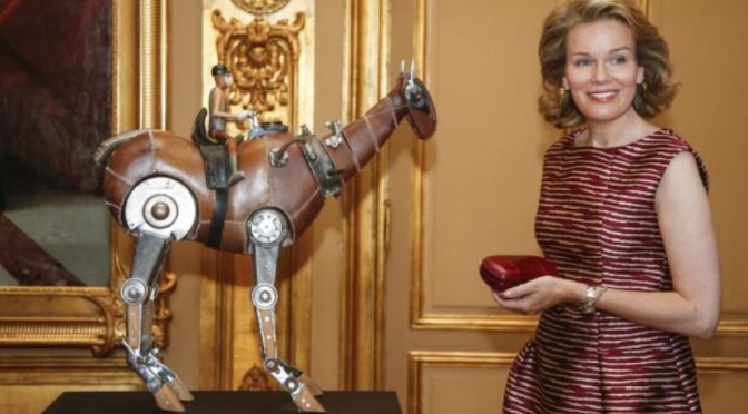 HM Queen Mathilde of Belgium Inaugurates an Exhibition.