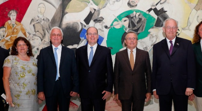 HSH Prince Albert II of Monaco Inaugurates a New Exhibit.