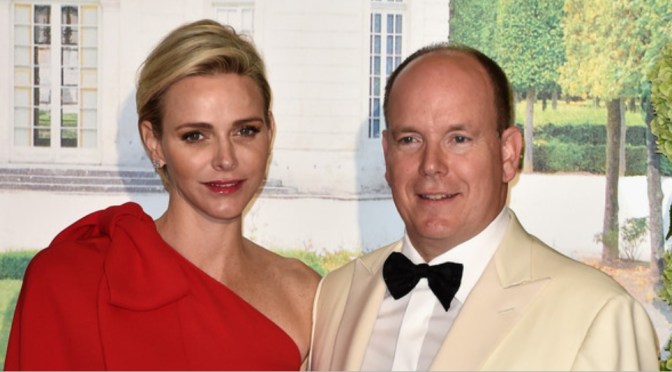TSHs Prince Albert II and Princess Charlene of Monaco Attend a Gala.
