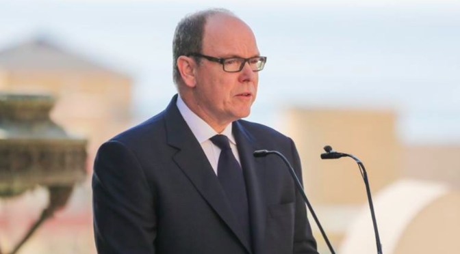 (VIDEO) HSH Prince Albert II of Monaco Unveils a Monument.