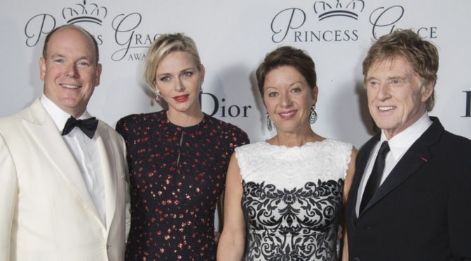 Prince Albert II and Princess Charlene of Monaco Host an Award Ceremony.