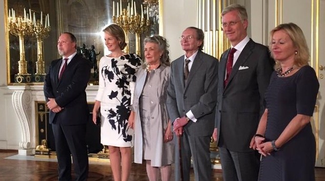 TMs King Philippe and Queen Mathilde of Belgium Attend an Award Ceremony.