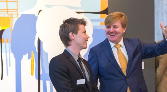 HM King Willem-Alexander of the Netherlands Attends an Award Ceremony.