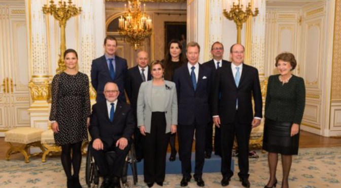 HSH Prince Albert II of Monaco Participates a Meeting in Luxembourg.