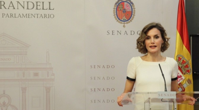 HM Queen Letizia of Spain Presides Over an Award Ceremony.