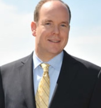 HSH Prince Albert II of Monaco Presents Certificates to Students.