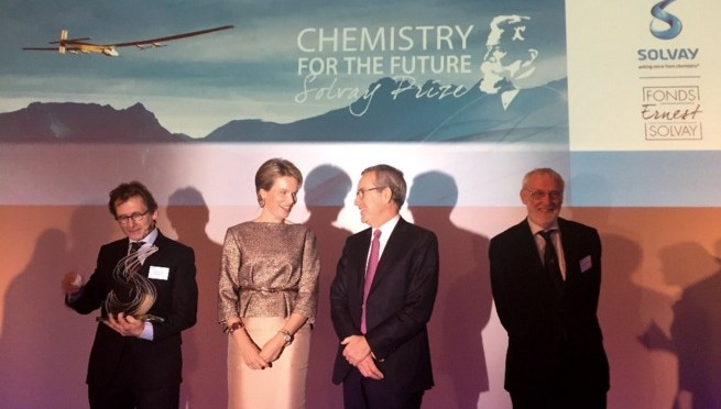 HM Queen Mathilde of Belgium Attends the 2015 Chemistry for the Future Solvay Prize.