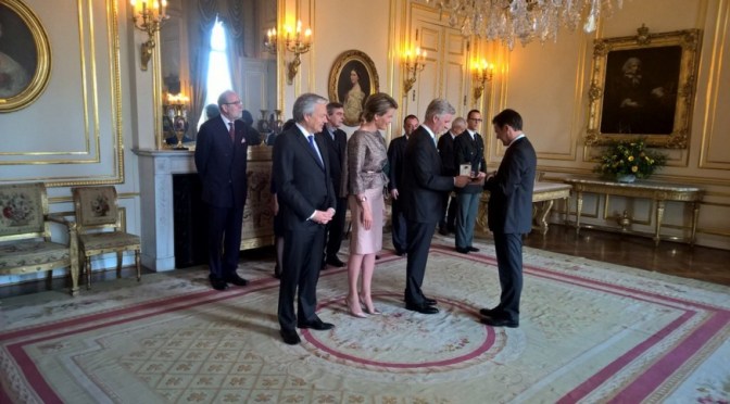 TMs King Philippe and Queen Mathilde of Belgium Preside Over a Special Ceremony at the Palais Royal.  Plus, Other News.