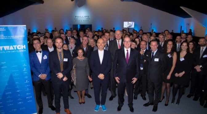 HSH Prince Albert II of Monaco Attends a Charity Auction in Geneva.