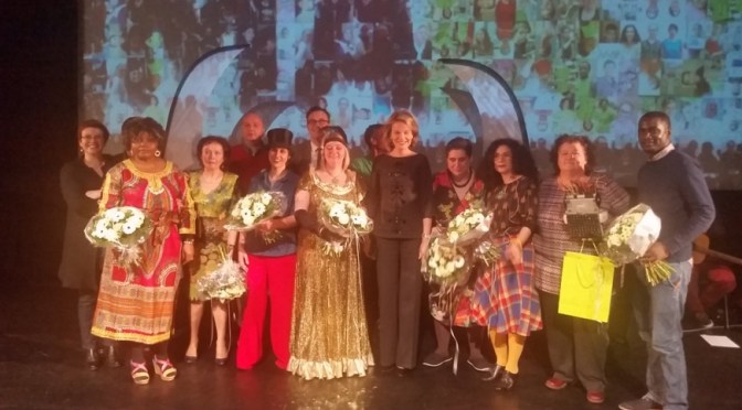 HM Queen Mathilde of Belgium Attends a Theatre Performance in Brussels.