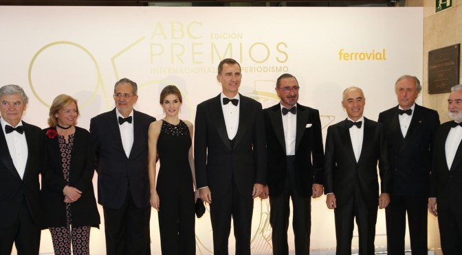 TMs King Felipe VI and Queen Letizia of Spain Attend an Award Ceremony in Madrid.