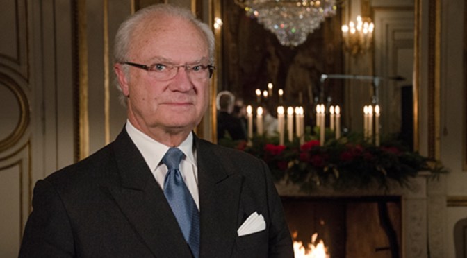 His Majesty King Carl XVI Gustaf of Sweden Delivers His Christmas Message on Sveriges Radio.