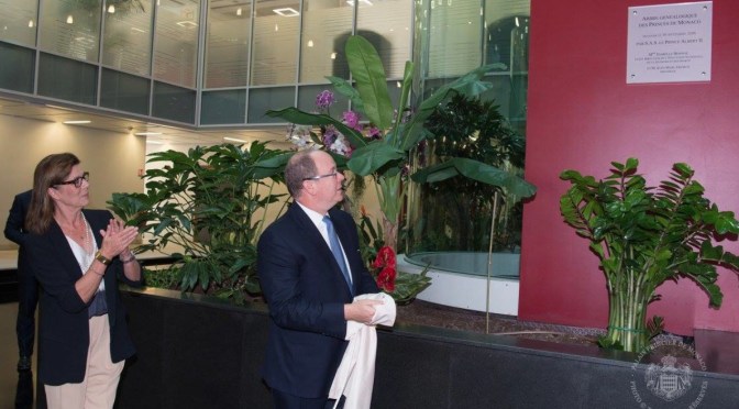 (VIDEO) His Serene Highness Prince Albert II of Monaco Unveils a New Plaque.