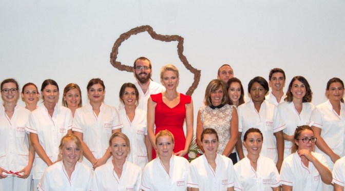 (VIDEO) HSH Princess Charlene of Monaco Presents Diplomas.