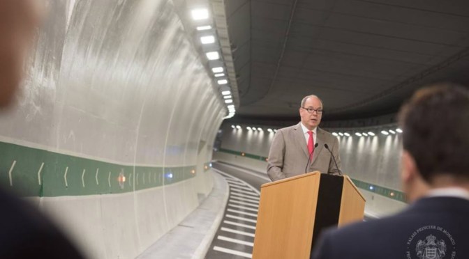 (VIDEO) HSH Prince Albert II of Monaco Inaugurates a New Tunnel.